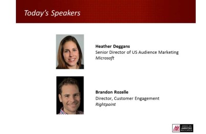 Today's Speakers: Heather Deggans and Brandon Rozelle